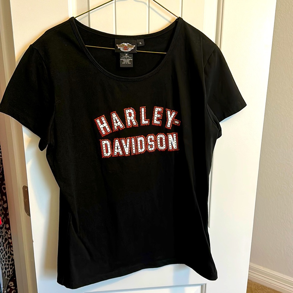 Harley Davidson sequin women’s shirt